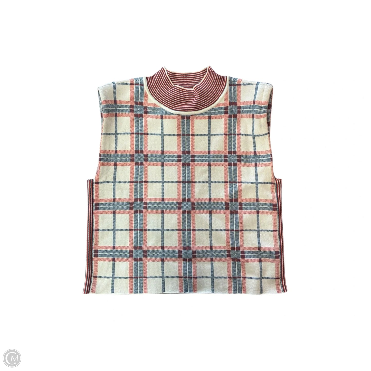 Top Sleeveless By Veronica Beard In Blue & Red & White, Size: Xs