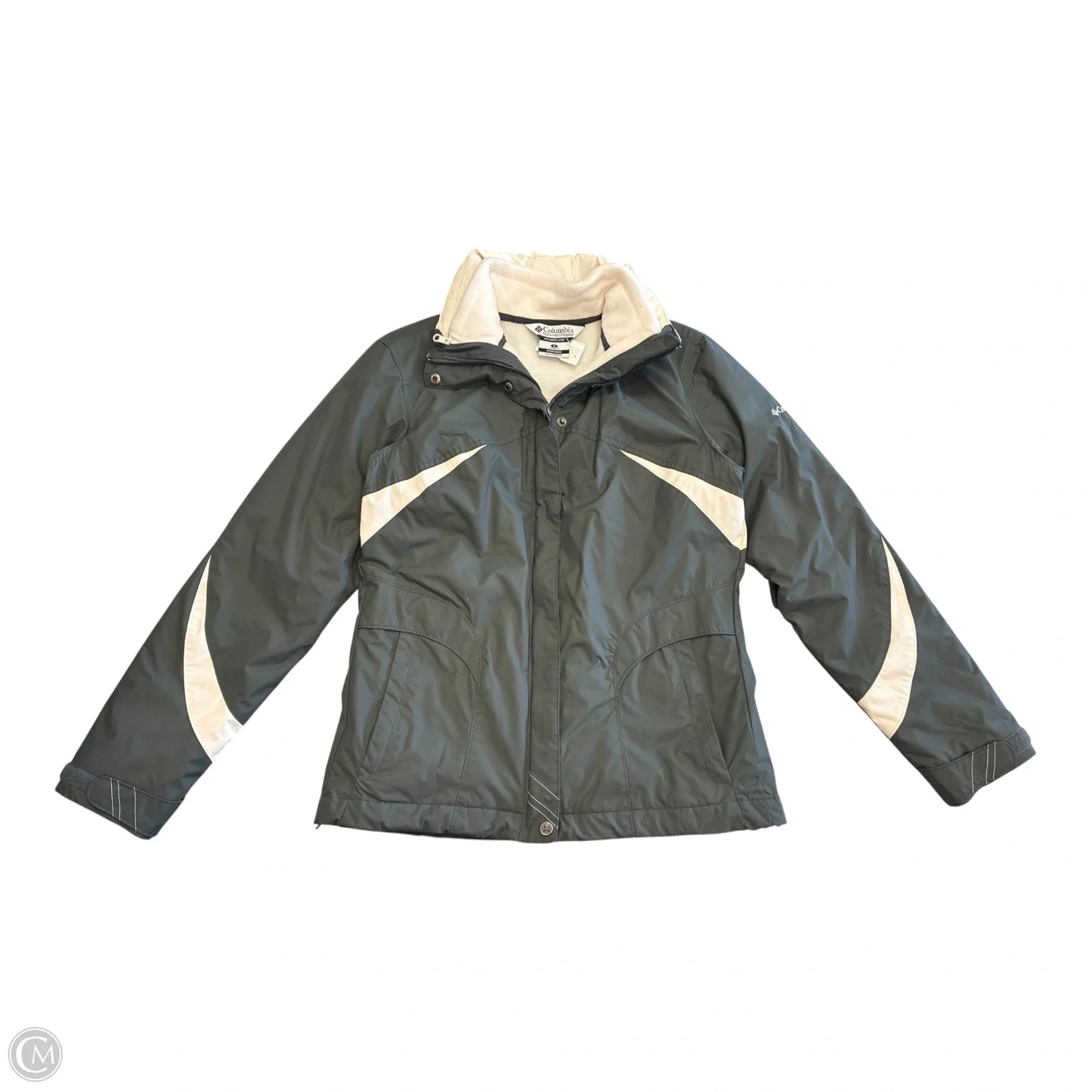 Coat Other By Columbia In Grey & White, Size: S
