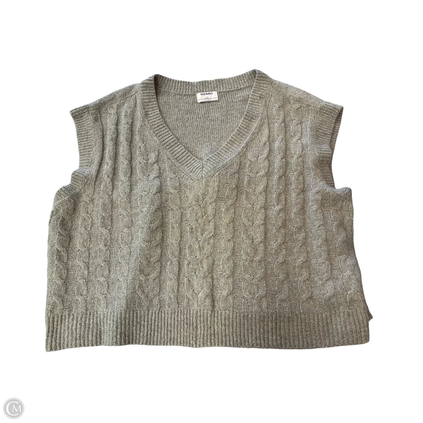 Vest Sweater By Old Navy In Grey, Size: 3x