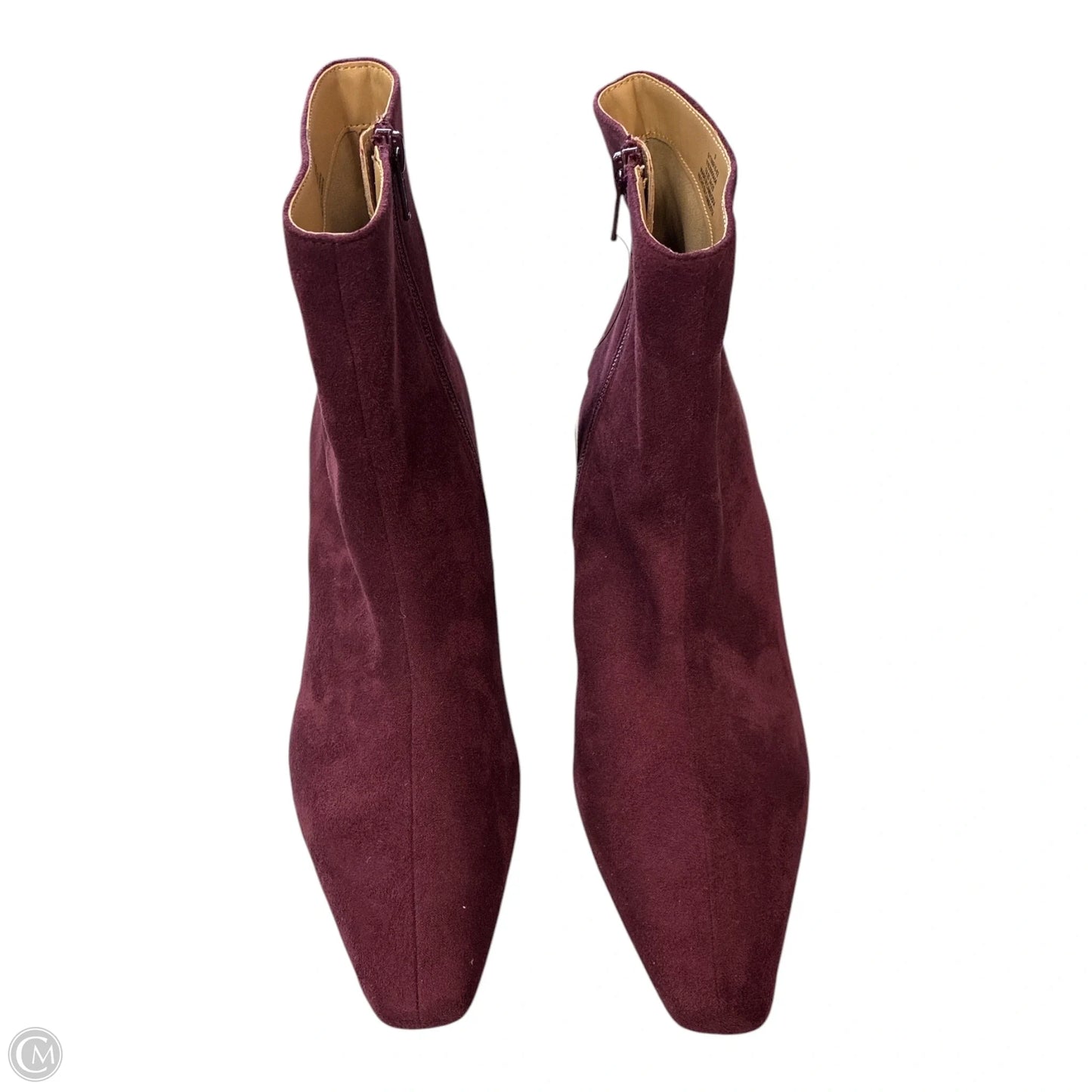 Boots Ankle Heels By Banana Republic In Red, Size: 9