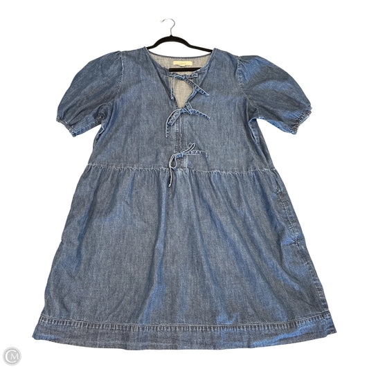 Dress Casual Short By Loft In Blue Denim, Size: Xxl