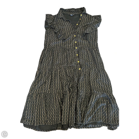 Dress Casual Maxi By Ashley Stewart In Black & Gold, Size: Xl