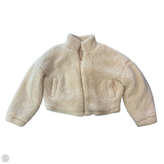 Jacket Fleece By Harper In Beige, Size: M