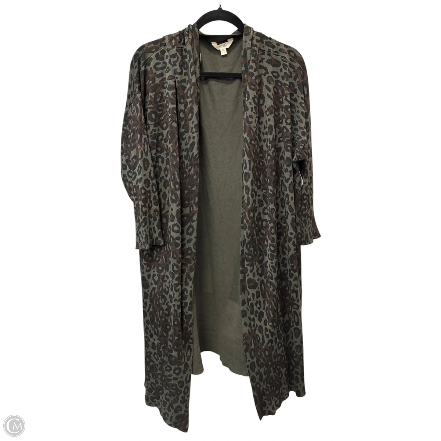 Cardigan By Terra & Sky In Animal Print, Size: 4x