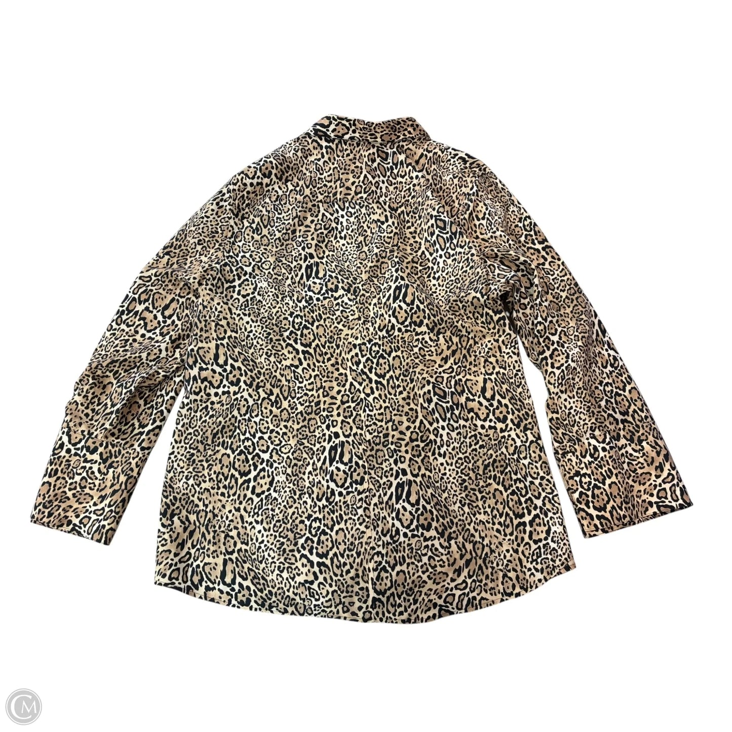 Top Long Sleeve By Chicos In Animal Print, Size: Xl