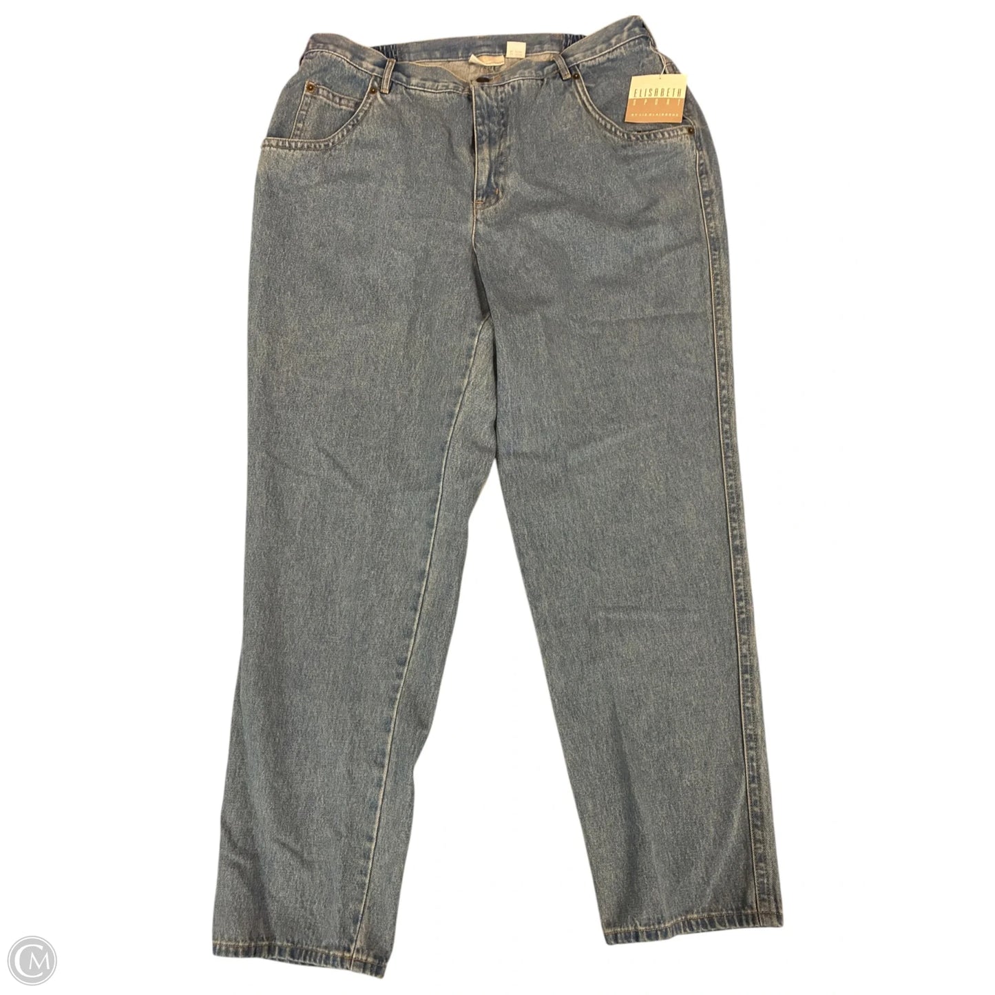 Jeans Straight By Liz Claiborne In Blue Denim, Size: 18