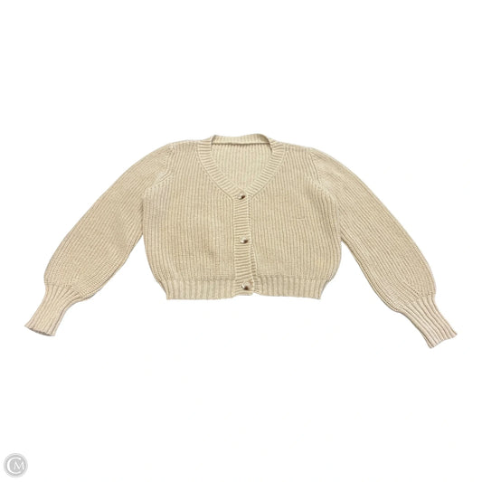 Sweater Cardigan By Cmf In Beige, Size: Xl