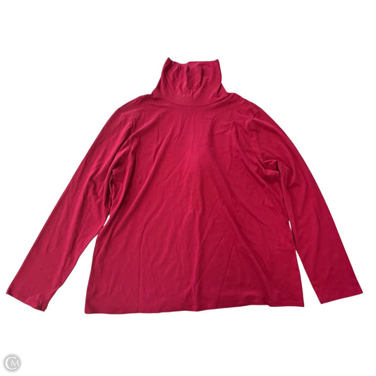 Top Long Sleeve By Chicos In Red, Size: Xl