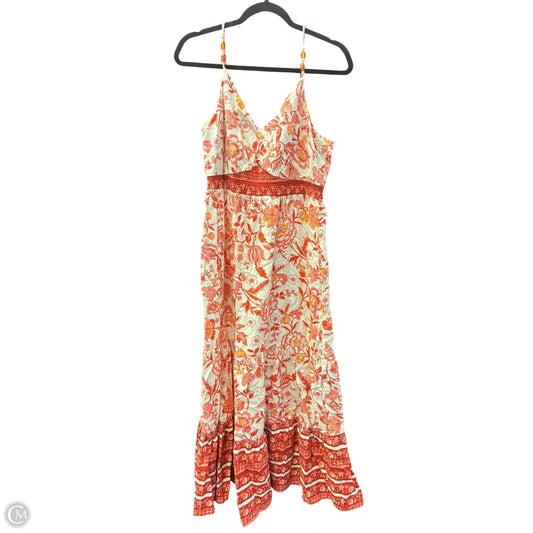 Dress Casual Maxi By Rachel Zoe In Red & Tan, Size: M