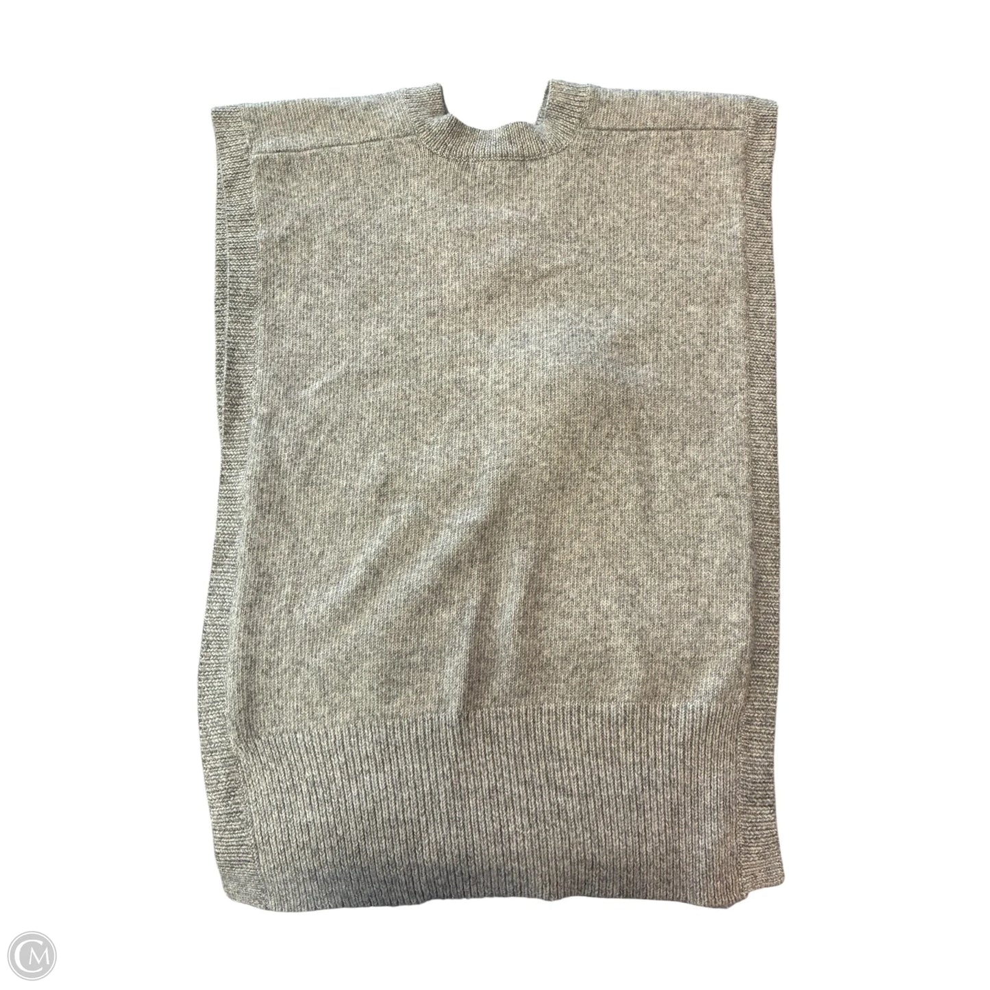 Vest Sweater By Just Fab In Grey, Size: Onesize
