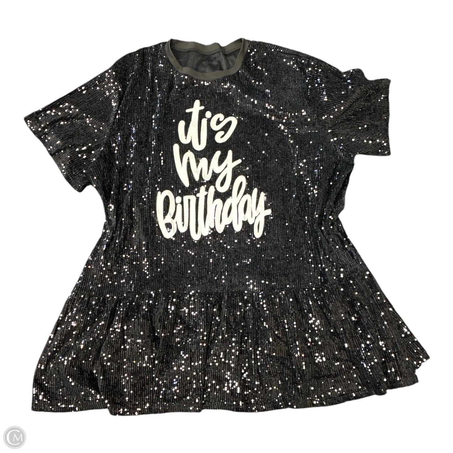 Top Short Sleeve By Cmf In Black, Size: 4x