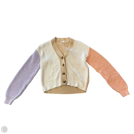 Sweater Cardigan By Gap In Multi-colored, Size: S