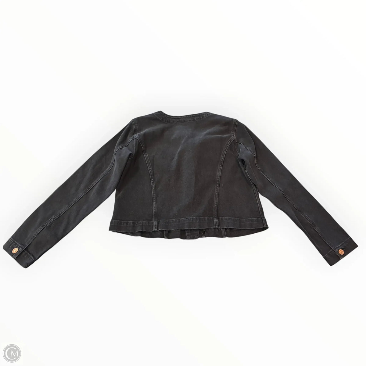 Jacket Denim By Gap In Black, Size: M