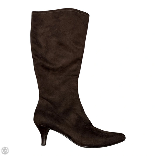 Boots Mid-calf Heels By Impo In Brown, Size: 9.5