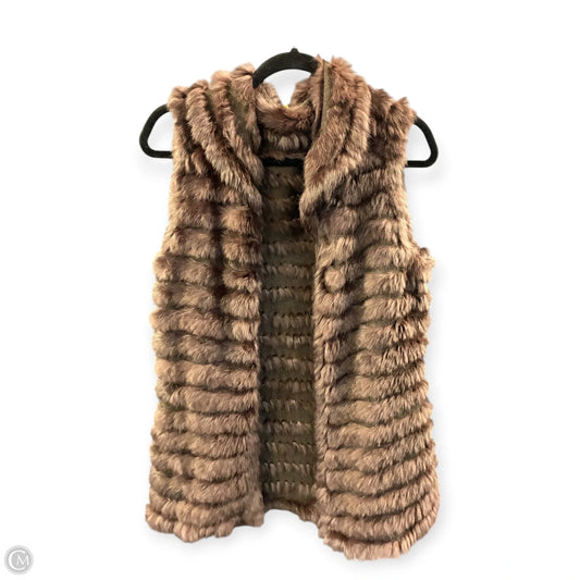 Vest Designer By Neiman Marcus In Brown, Size: Xl