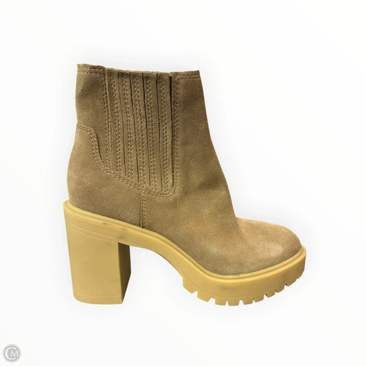 Boots Ankle Heels By Dolce Vita In Taupe, Size: 7.5