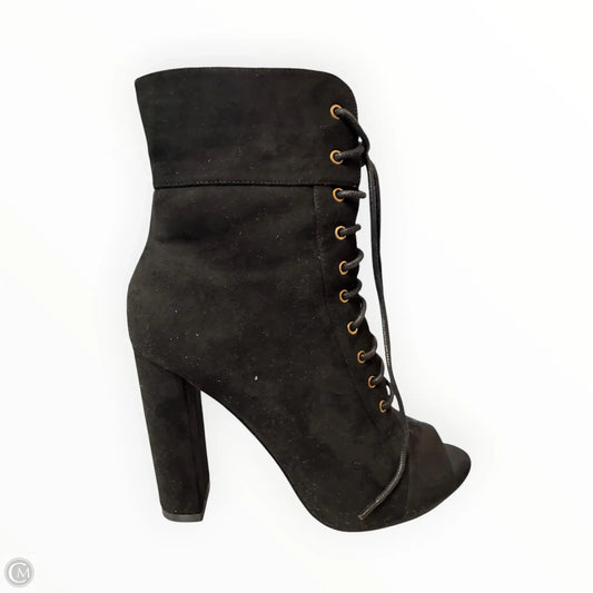 Boots Ankle Heels By Windsor In Black, Size: 9
