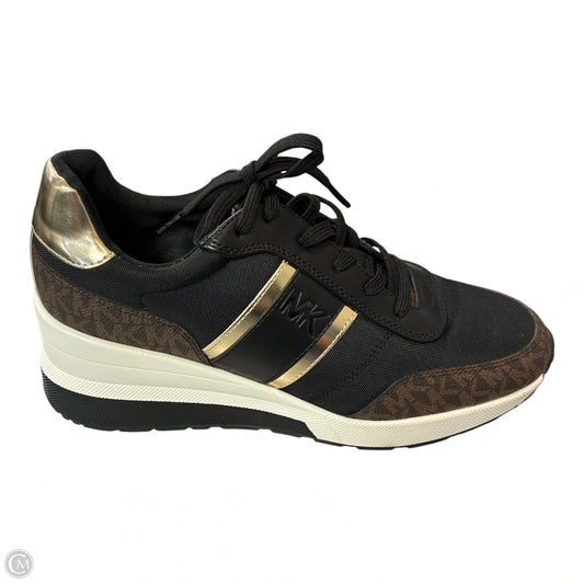 Shoes Sneakers By Michael By Michael Kors In Black & Brown, Size: 9