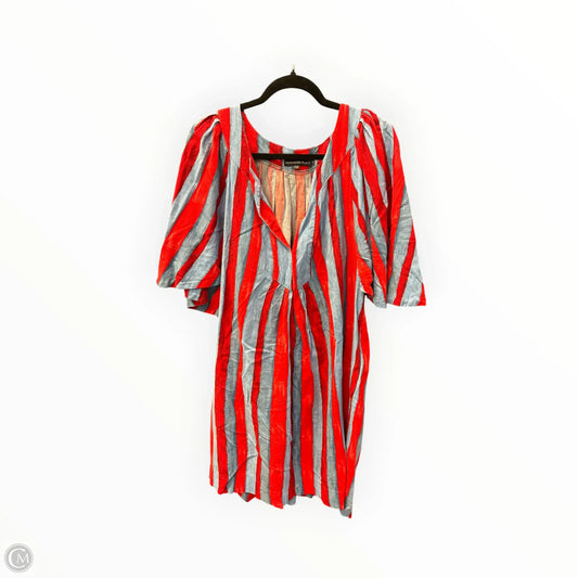 Dress Casual Short By Pomander Place In Blue & Red, Size: Xl