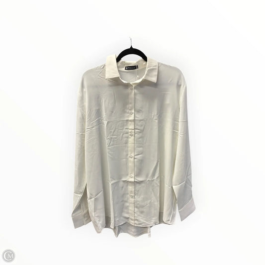 Blouse Long Sleeve By Cmf In Ivory, Size: Xxl