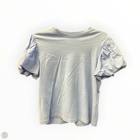 Top Short Sleeve By Zara In Blue, Size: S