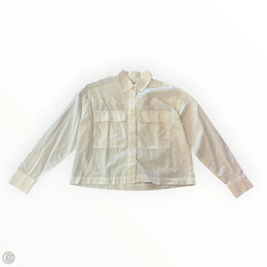 Top Long Sleeve By Loft In White, Size: Xsp