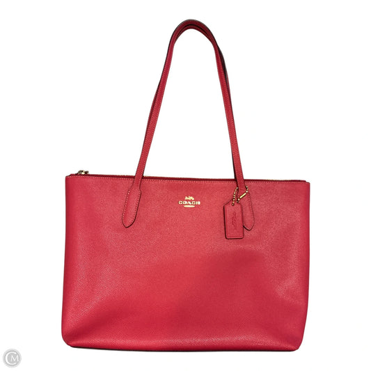 Tote Designer By Coach, Size: Medium