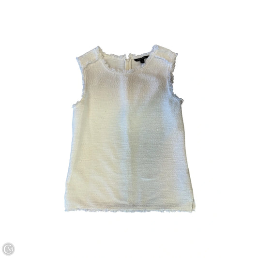 Top Sleeveless By Banana Republic In Ivory, Size: S