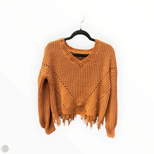 Sweater By Almost Famous In Brown, Size: M
