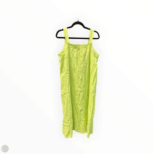 Dress Casual Maxi By Eileen Fisher In Green, Size: M
