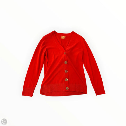 Cardigan Designer By Tory Burch In Orange, Size: Xl
