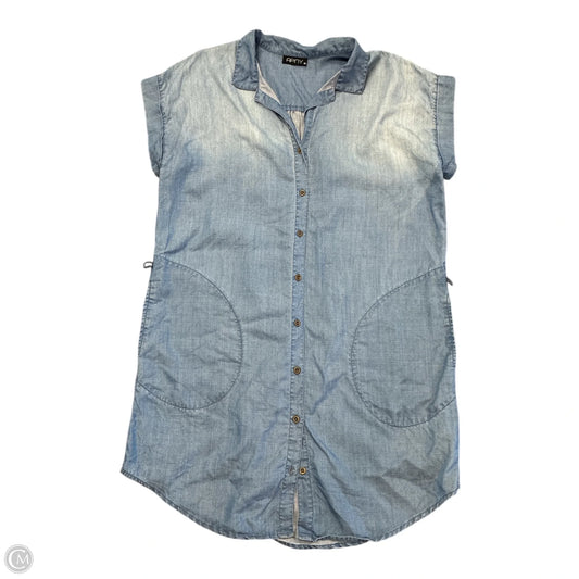 Dress Casual Short By Apny In Blue Denim, Size: M