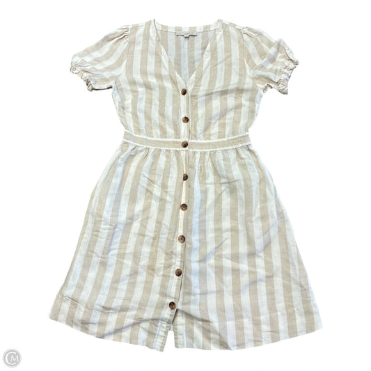 Dress Casual Short By Loft In Tan & White, Size: M