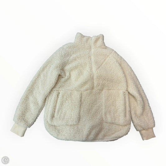 Jacket Faux Fur & Sherpa By Cme In Cream, Size: S