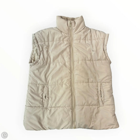 Vest Puffer & Quilted By Cmf In Tan, Size: S