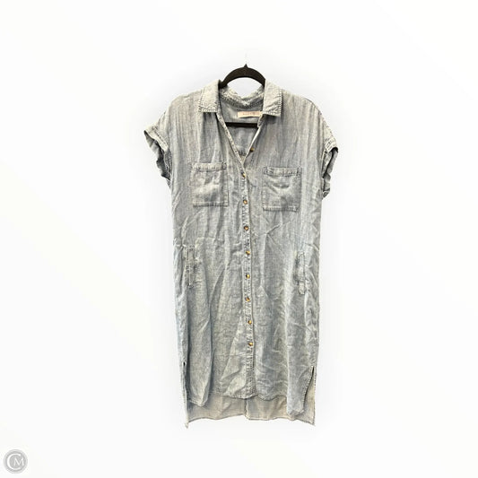 Dress Casual Midi By Cmf In Blue Denim, Size: M