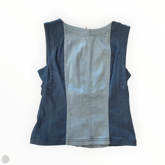 Top Sleeveless By Pilcro In Blue Denim, Size: M