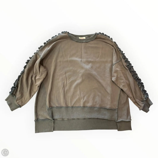 Sweatshirt Crewneck By Peach Love Cream California In Brown, Size: L