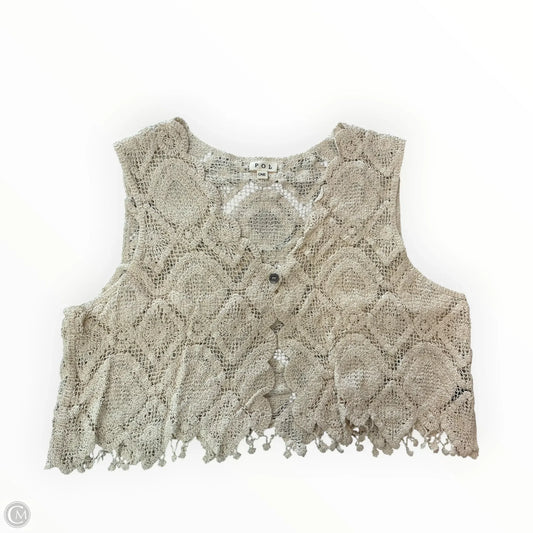 Vest Other By Pol In Beige, Size: Onesize