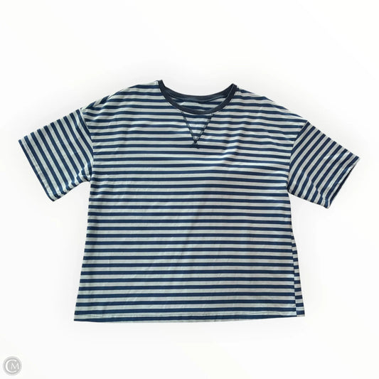 Top Short Sleeve By Cme In Blue, Size: Xl