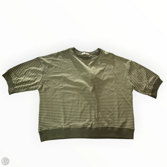 Top Short Sleeve By Zenana In Green, Size: L