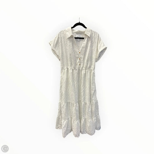 Dress Casual Maxi By Sam Edelman In White, Size: Xl