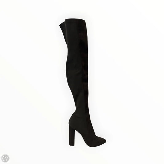 Boots Over-the-knee Heels By Steve Madden In Black, Size: 8.5