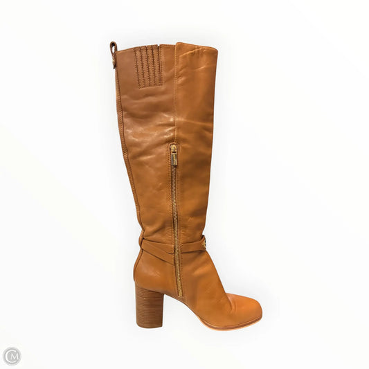 Boots Mid-calf Heels By Michael By Michael Kors In Tan, Size: 8.5