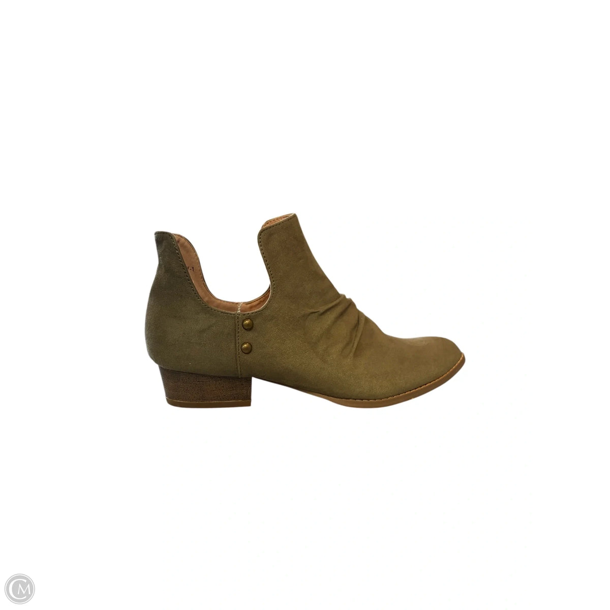 Boots Ankle Flats By Cmf In Green, Size: 7.5