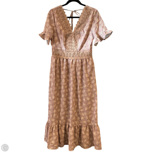 Dress Casual Maxi By Wishlist In Brown, Size: M