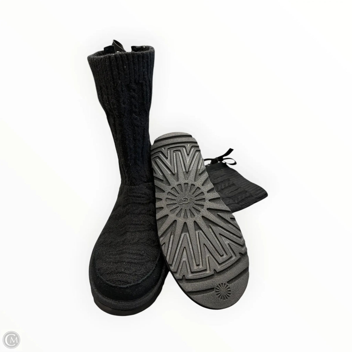 Boots Designer By Ugg In Black, Size: 5