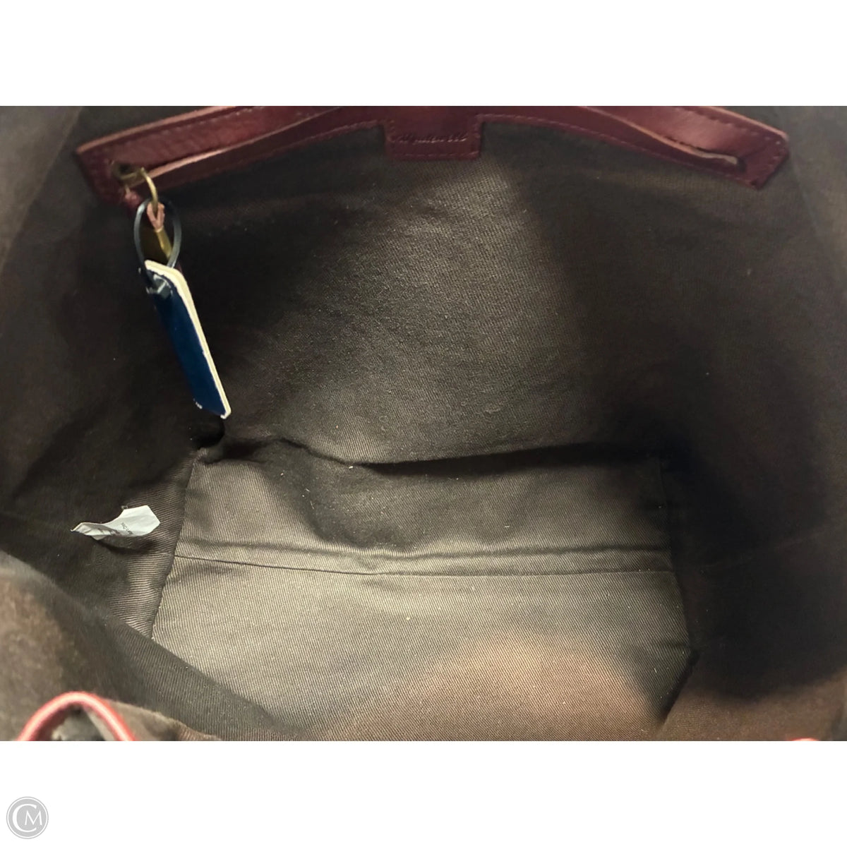 Handbag Leather By Madewell, Size: Medium