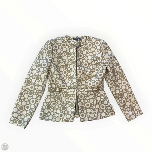 Blazer By Liz Claiborne In Tan & White, Size: S