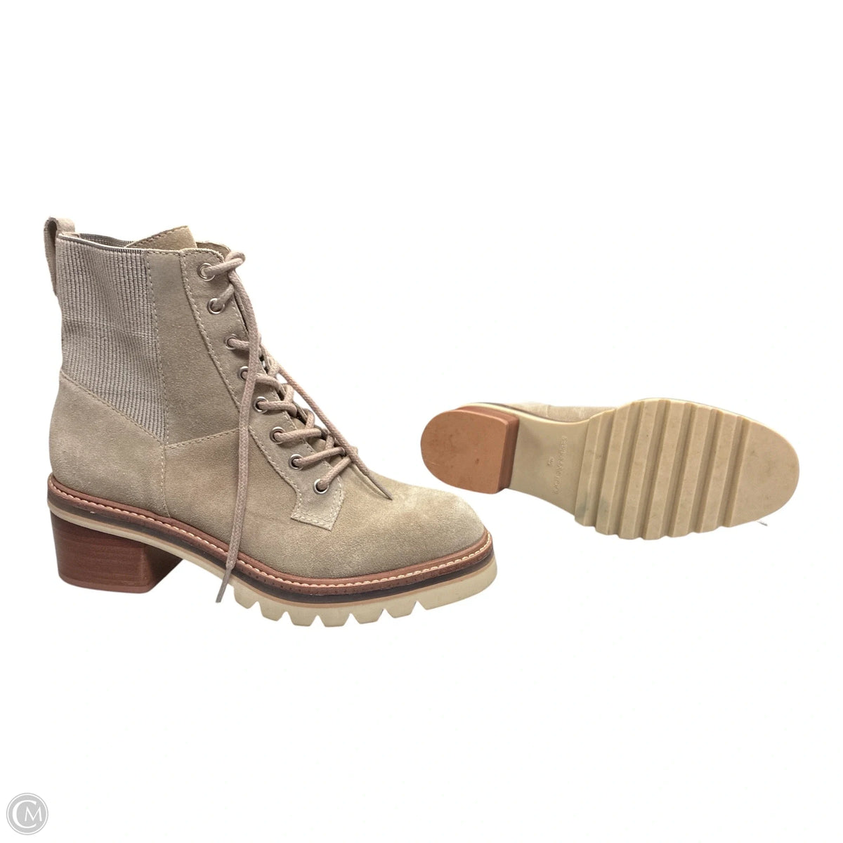 Boots Ankle Heels By Bernardo In Tan, Size: 8
